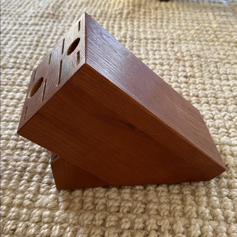 Cutco | Brown Wooden Knife Block Organizer